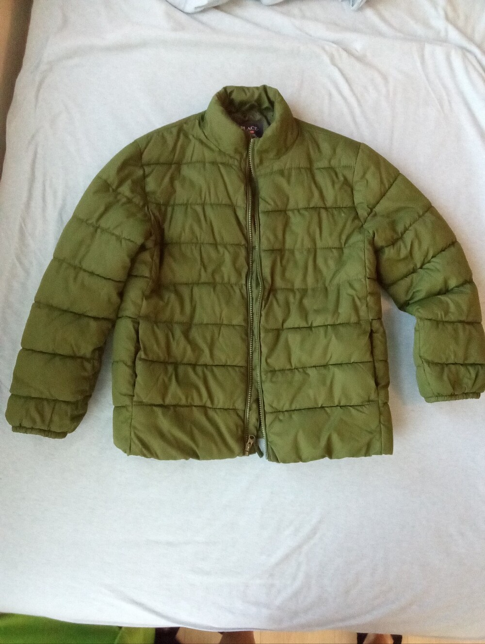 Place Kids Olive Quilted Puffer Jacket